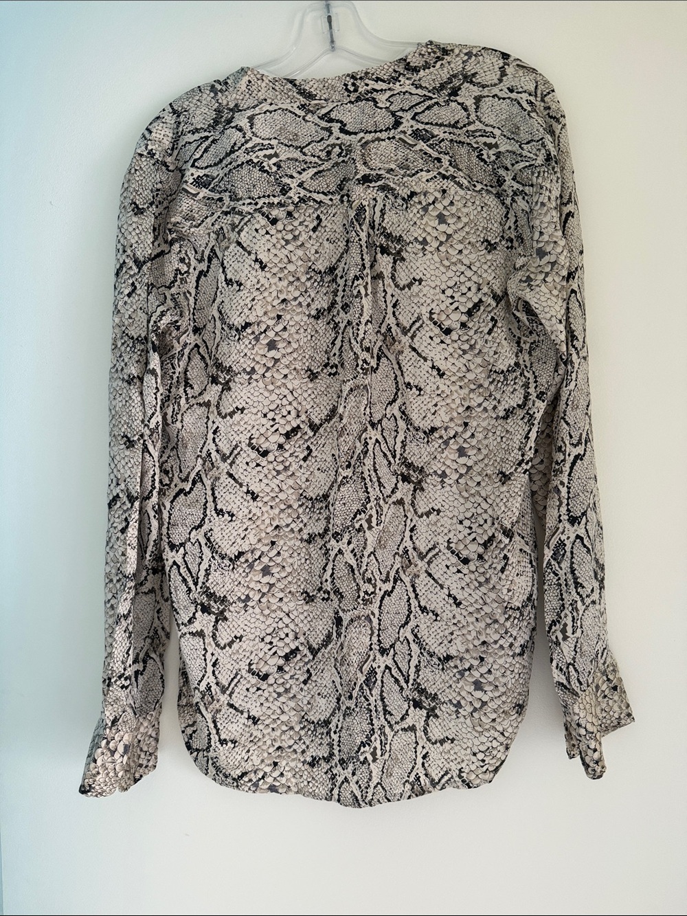 Equipment Snake Print Button-Down Shirt - M - Picture 4 of 4